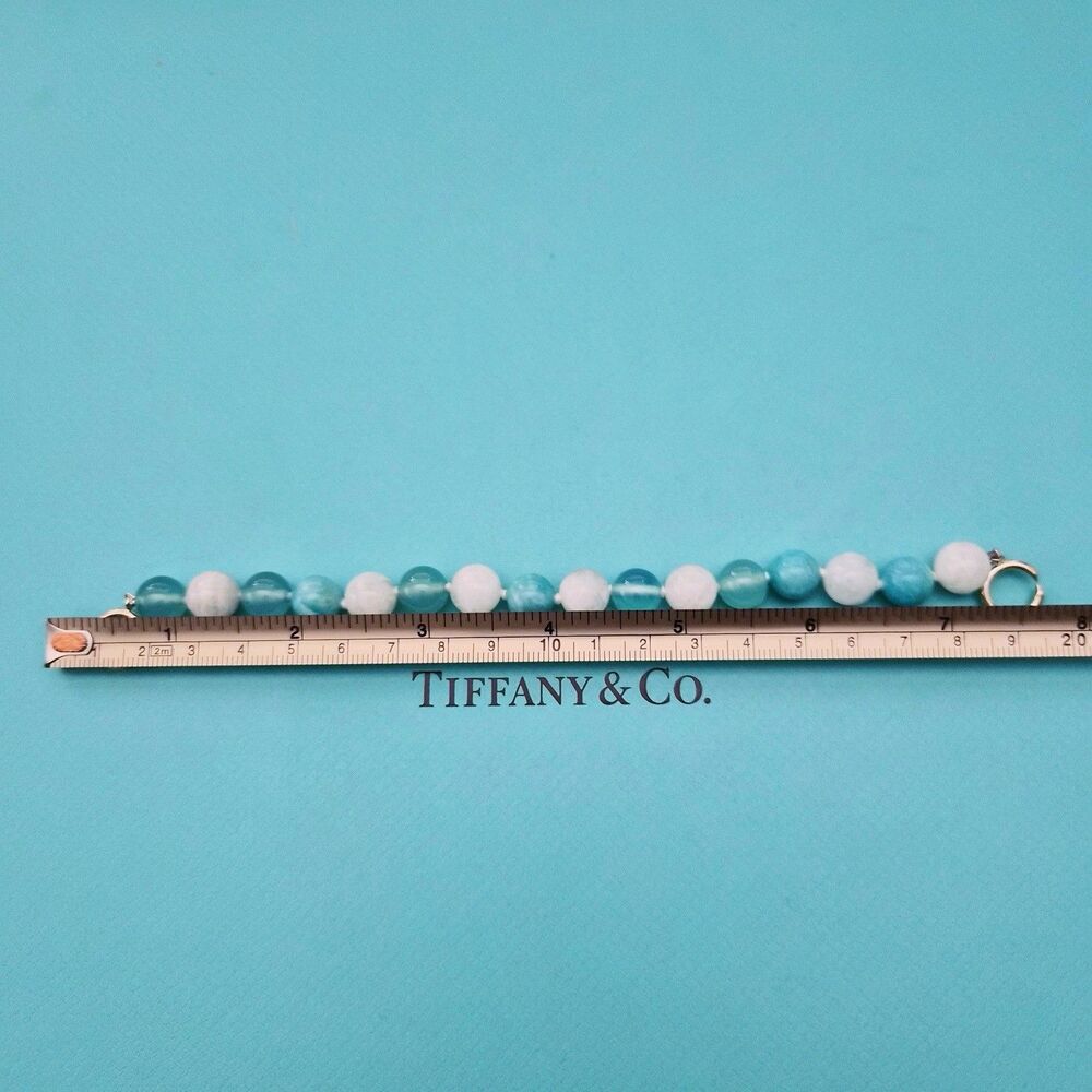 Tiffany & Co. Paloma Picasso Amazonite Moonstone Chalcedony Bracelet Necklace - Picture 10 of 13